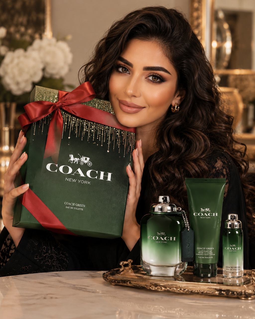 Coach Green Perfume Set for Her